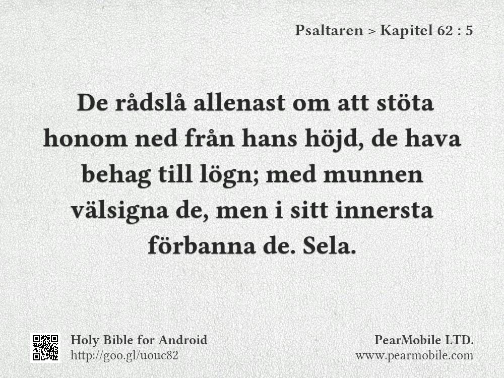 Psaltaren, Kapitel 62:5